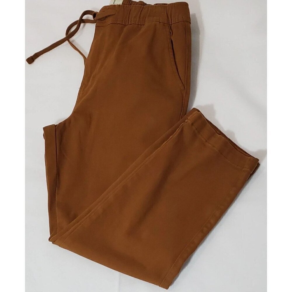 Mutual Weave Size M Pants Men's Pull-on Chino Relaxed Fit Brown. MSRP $48. New
